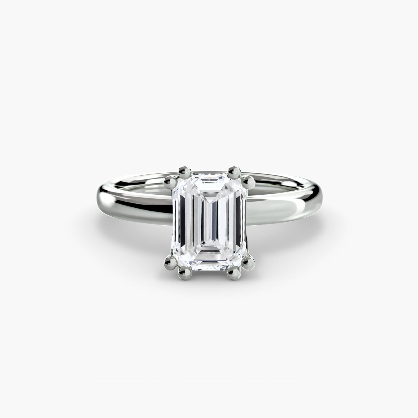 Natürlicher Edelstein Setting Karat Gold – Rückansicht