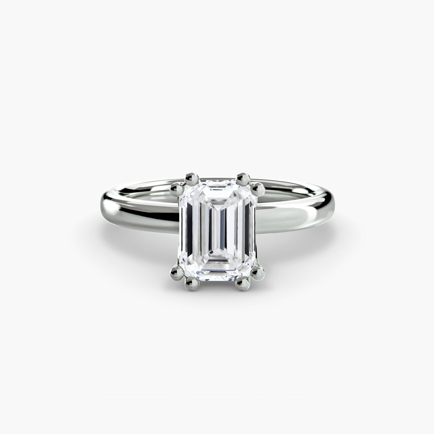 Natürlicher Edelstein Setting Karat Gold – Rückansicht