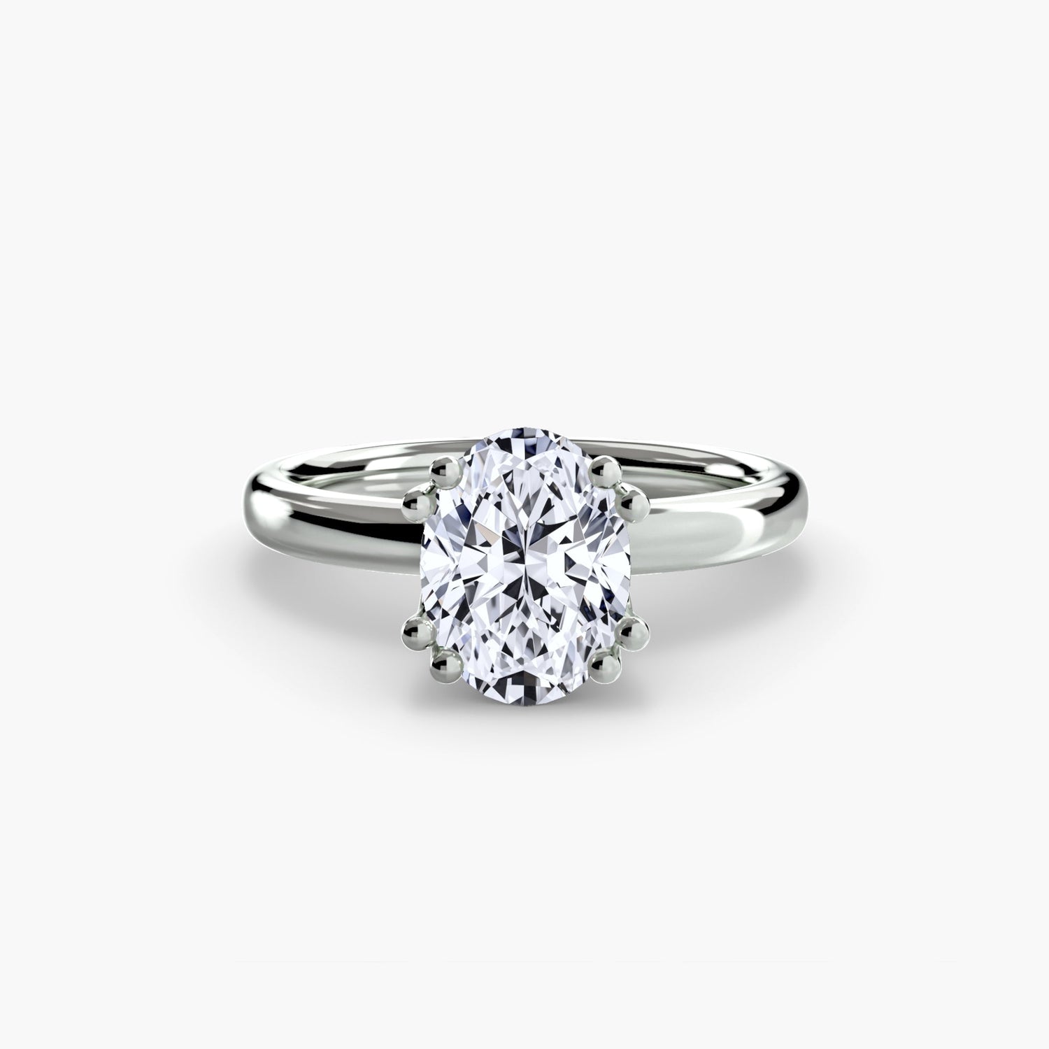 Natürlicher Edelstein Setting Karat Gold – Profilansicht