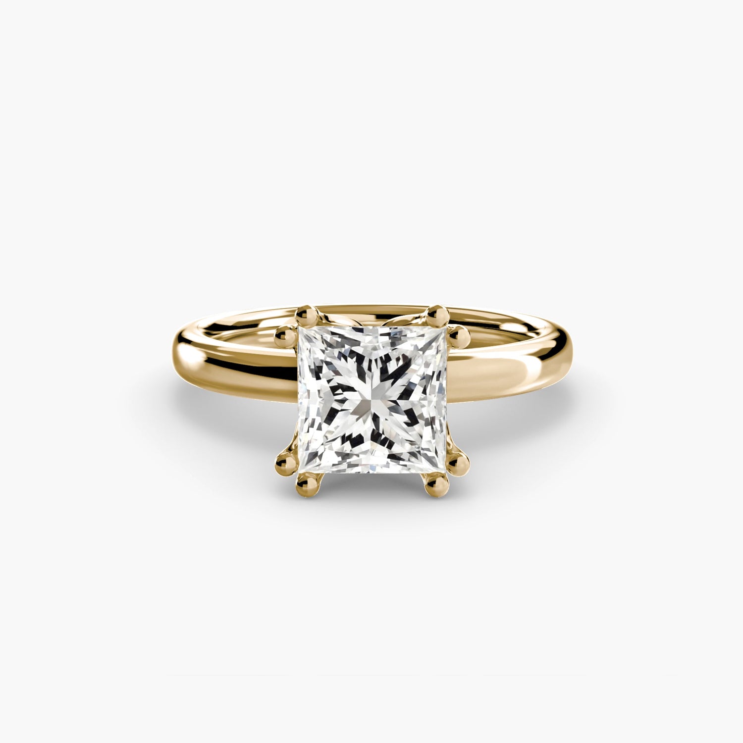 Edelstein Ring in Gold – Seitenansicht