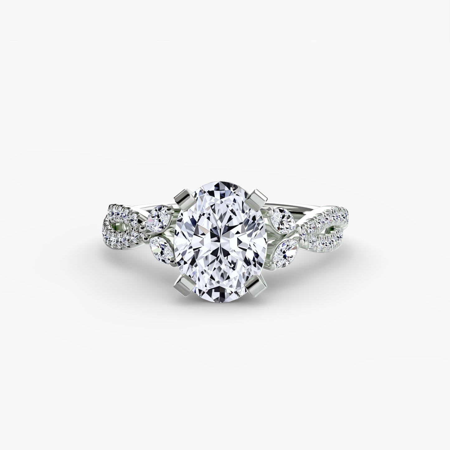 Echter Brillant Setting 0,35 Karat Gold – Detailansicht