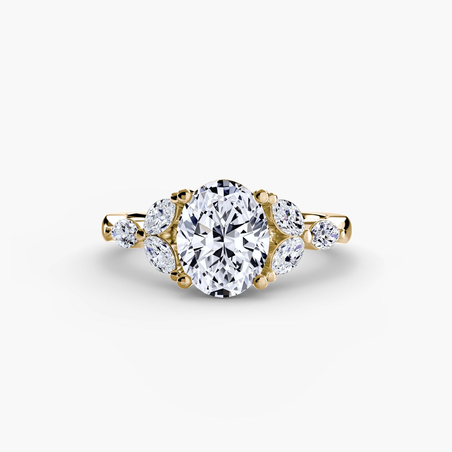 Schimmernder Schmuckstein Setting Karat – Alternative Ansicht