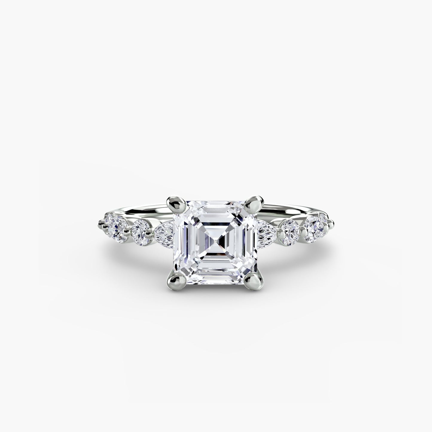 Schimmernder Edler Diamant Setting 0,35 Karat – Nahaufnahme