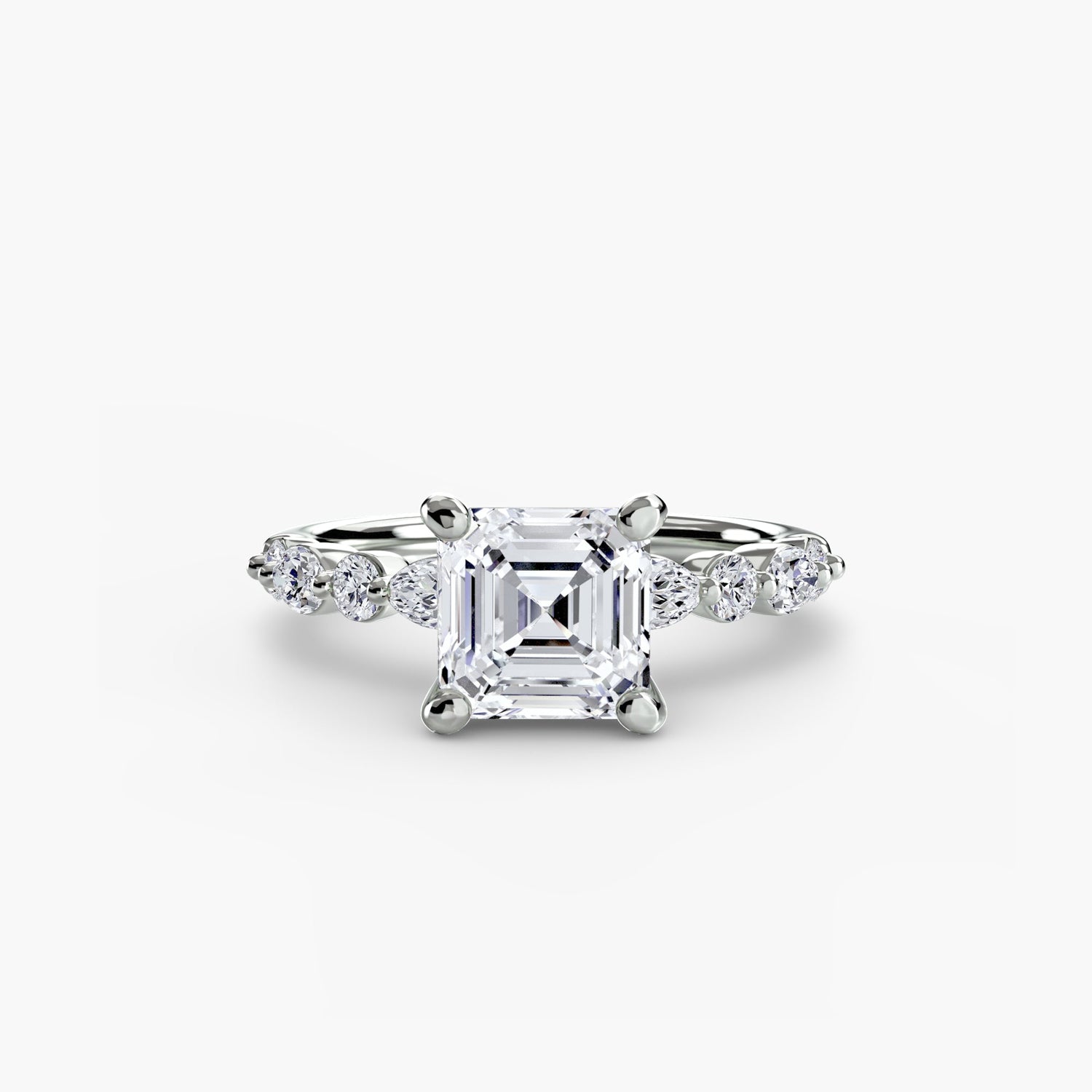 Schimmernder Edler Diamant Setting 0,35 Karat – Nahaufnahme