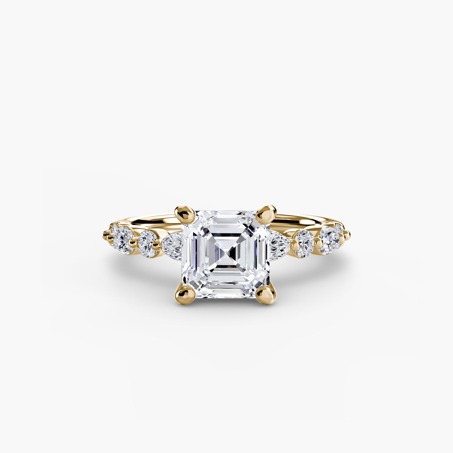 Setting Gold mit Edler Diamant – Nahaufnahme