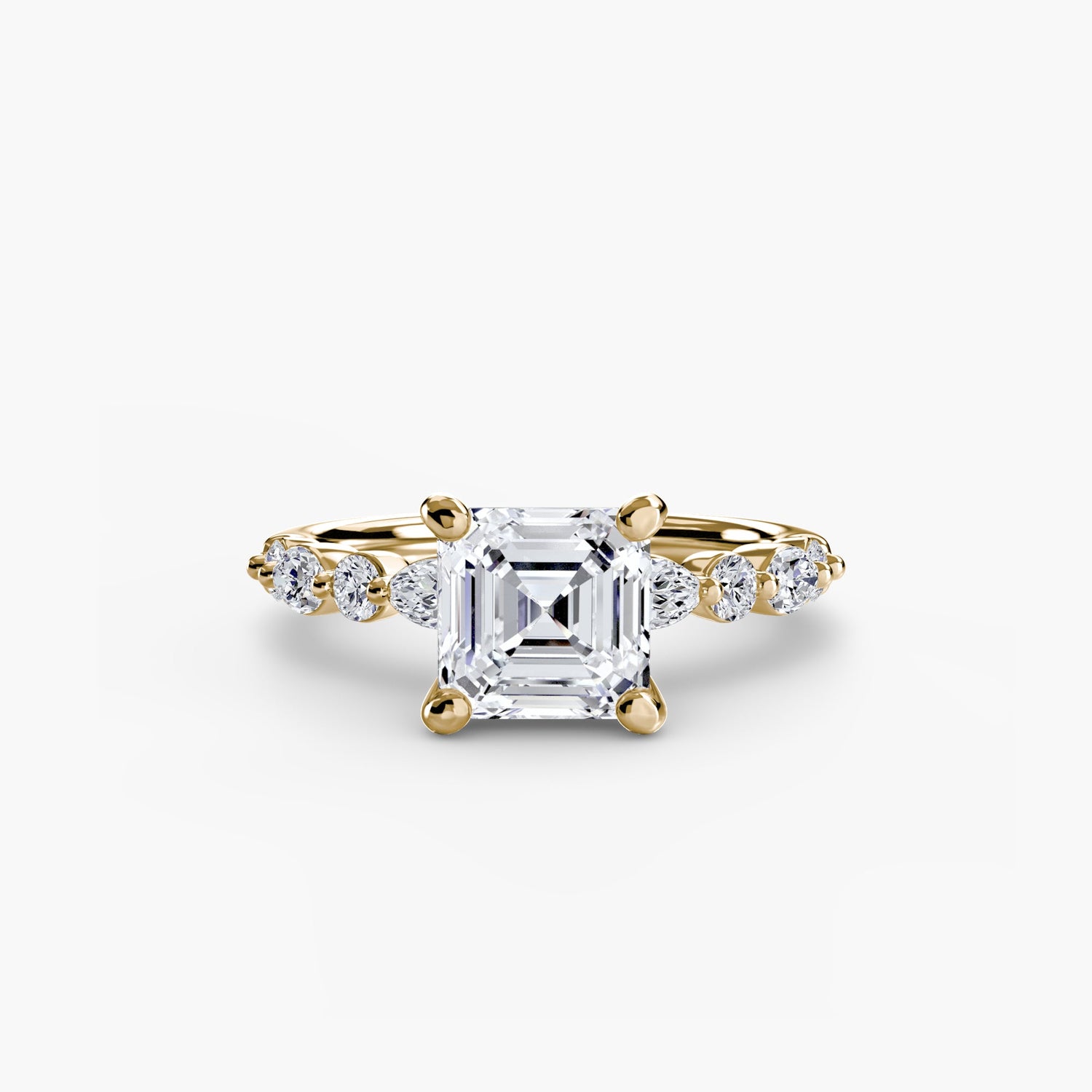 Setting Gold mit Edler Diamant – Nahaufnahme