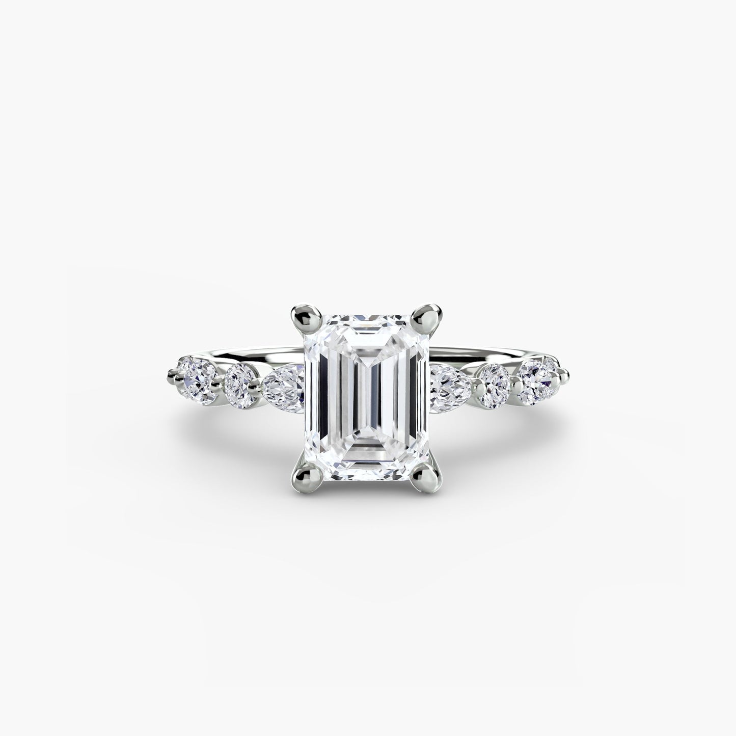 Edler Diamant Setting 0,35-Karat Gold – Rückansicht