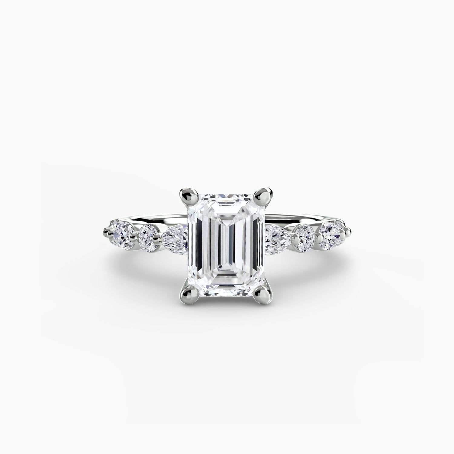 Edler Diamant Setting 0,35-Karat Gold – Rückansicht