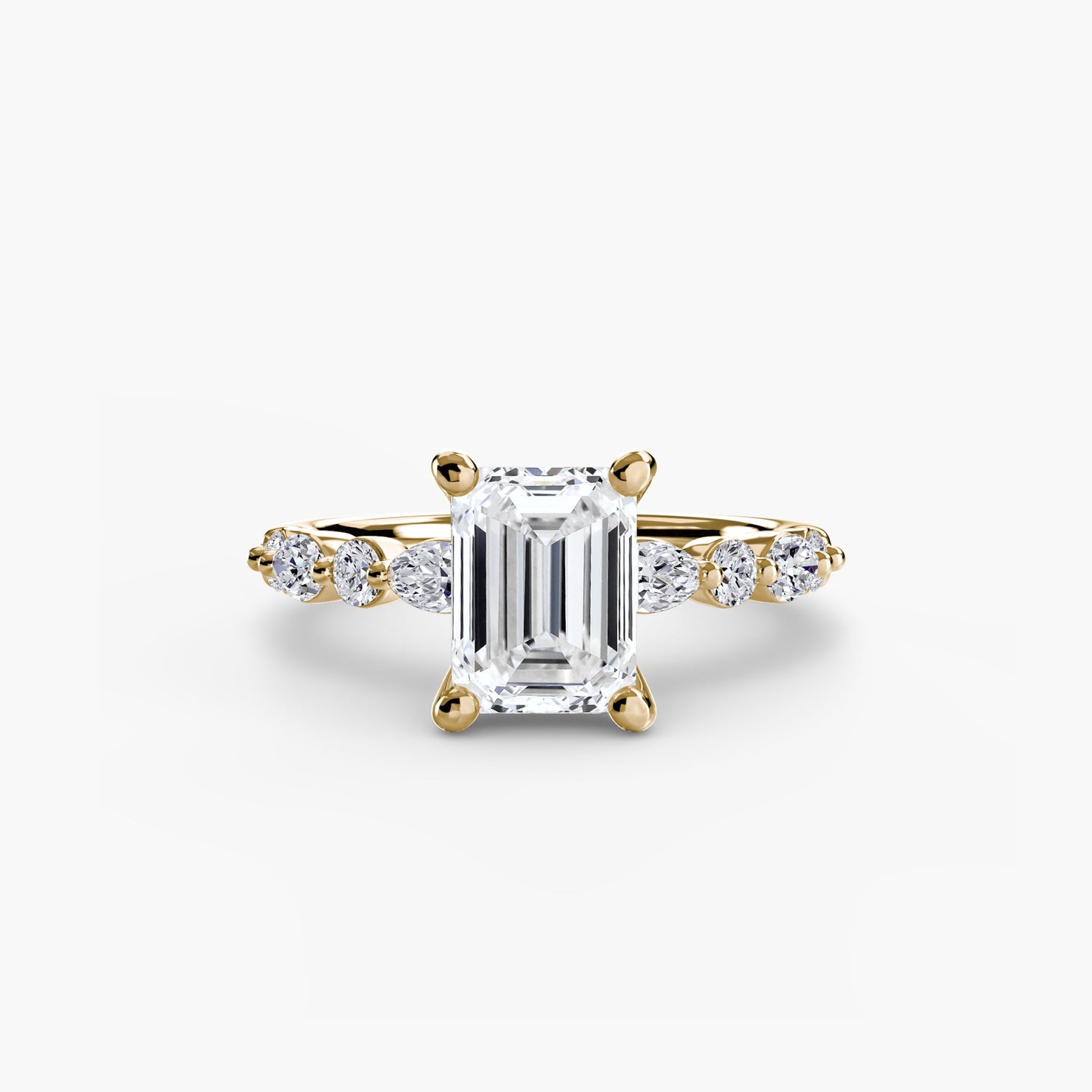 Setting Gold mit Edler Diamant – Rückansicht