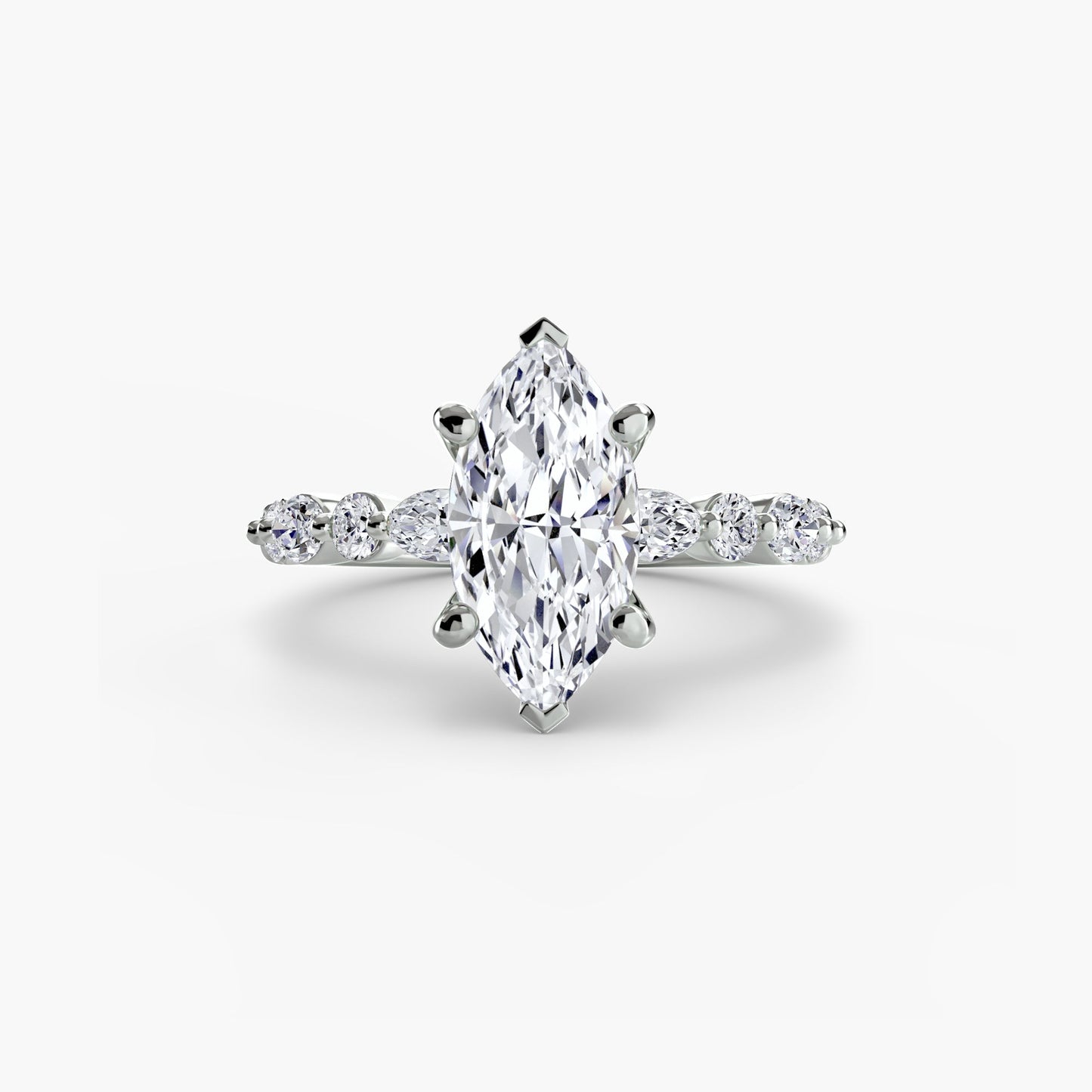 Edler Diamant Setting 0,35-Karat Gold – Hauptansicht