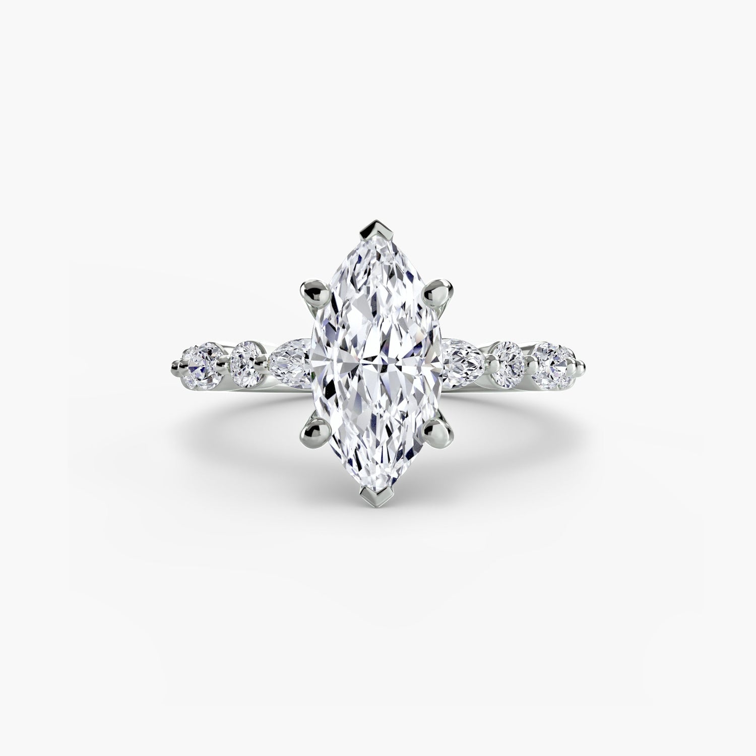 Edler Diamant Setting 0,35-Karat Gold – Hauptansicht
