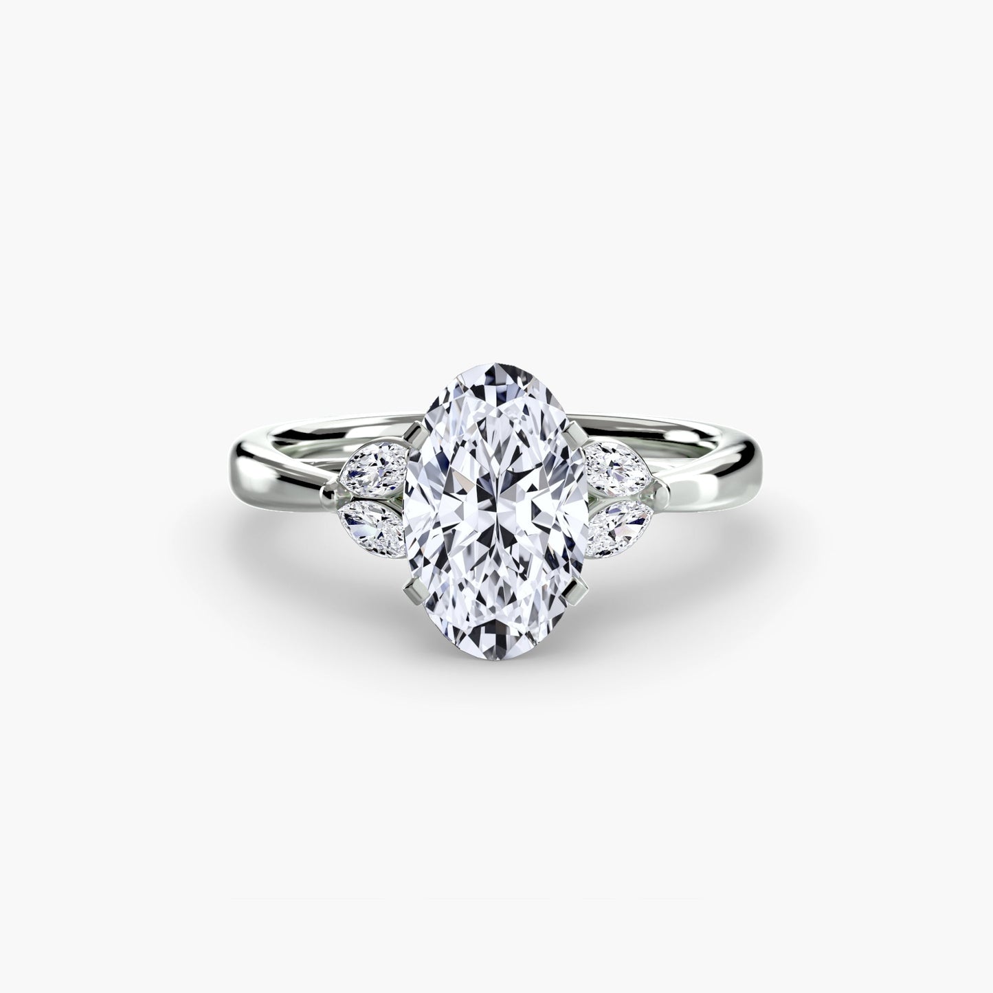 Edelstein Setting -Karat Gold – Profilansicht