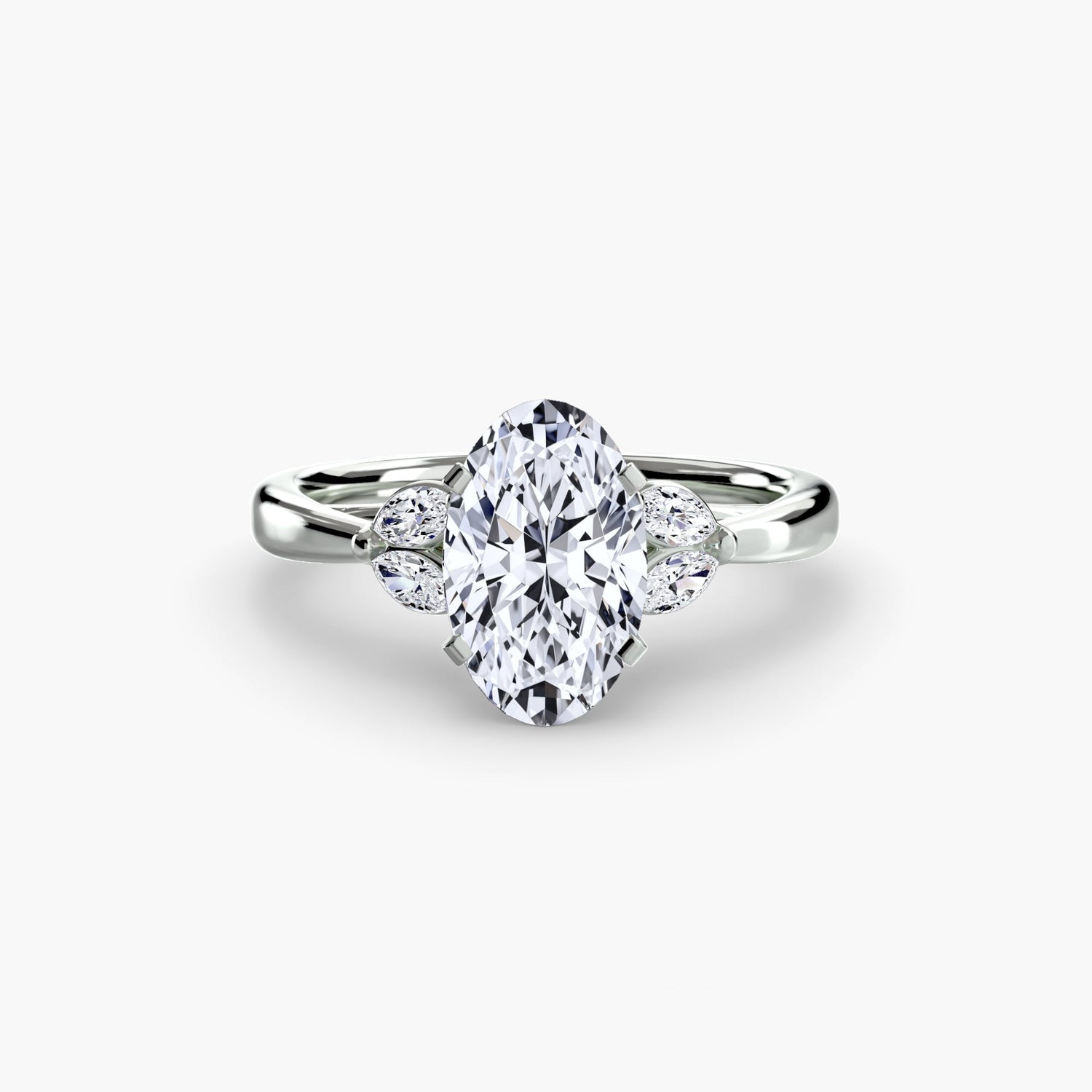 Edelstein Setting -Karat Gold – Profilansicht