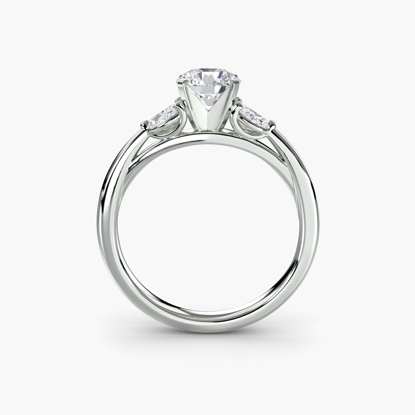 Edelstein Setting -Karat Gold – Frontansicht