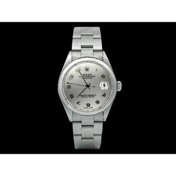Weißes arabisches Zifferblatt Rolex Date Just Betrachten Oyster Perpetual Edelstahl SCHNELLES EINSTELLEN