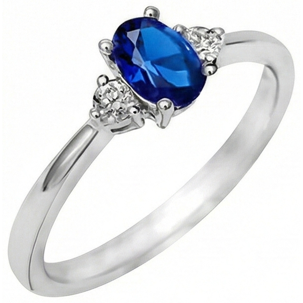 echter oval diamant 4.50Karat ring Vorderansicht