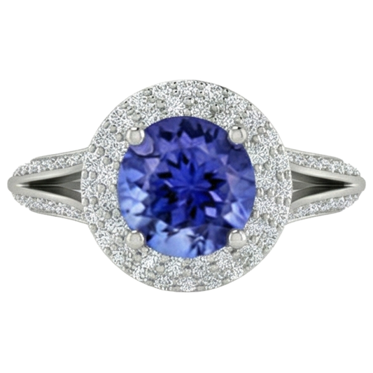 echter round diamant 3.75Karat ring Seitenansicht
