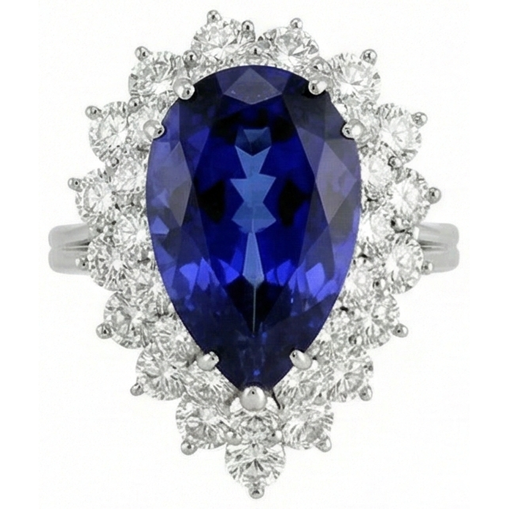 echter round diamant 3.75Karat ring Seitenansicht