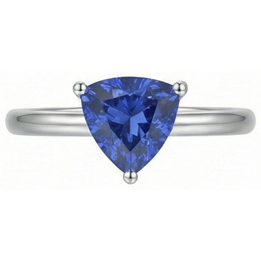 echter trillion diamant 1.50Karat ring Seitenansicht