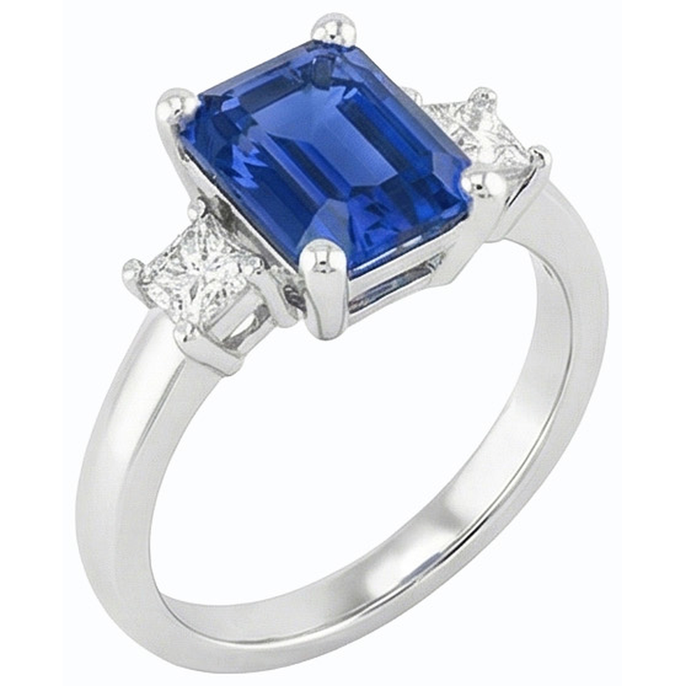 echter princess diamant 2.50Karat ring Detailansicht