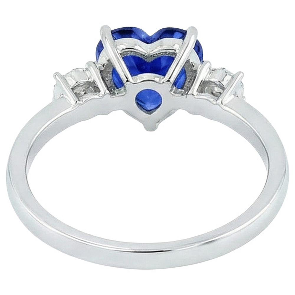 echter round diamant 11Karat ring Profilansicht