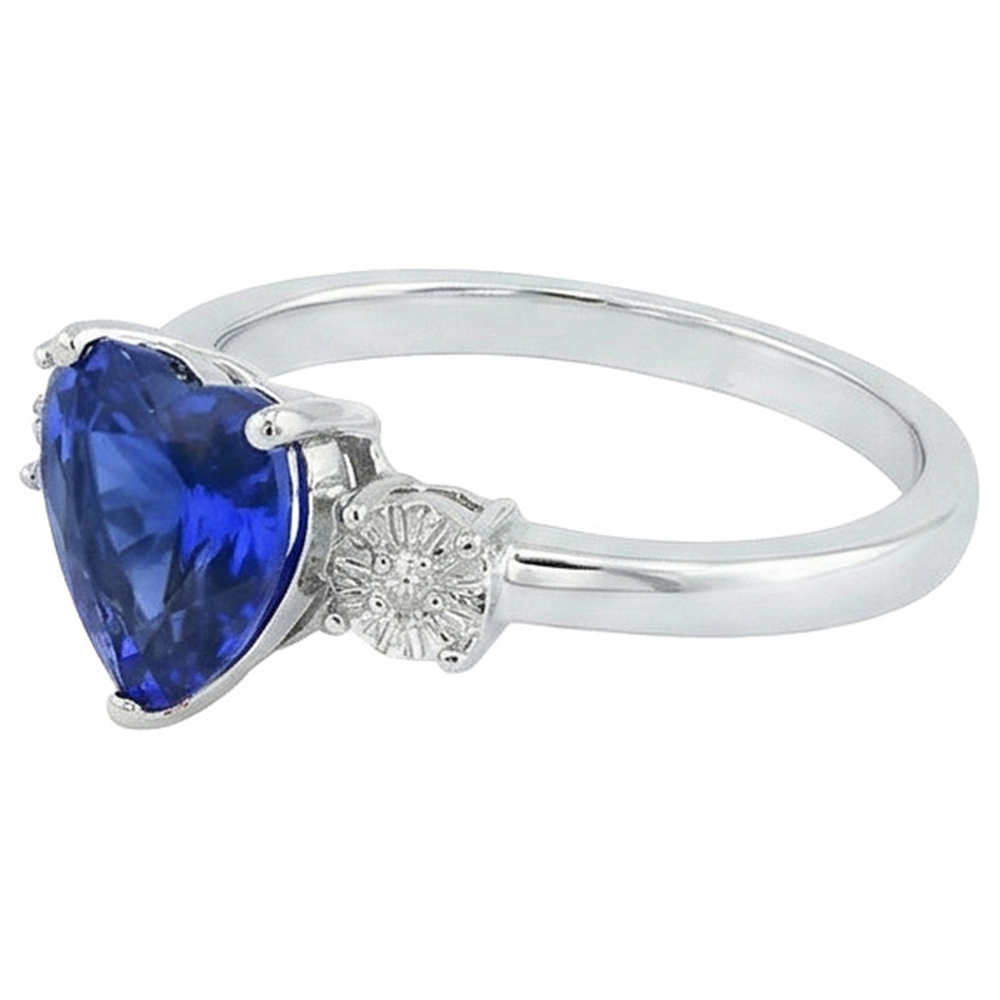 echter round diamant 11Karat ring Detailansicht