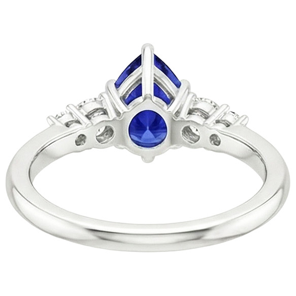 echter round diamant 3.25Karat ring Draufsicht
