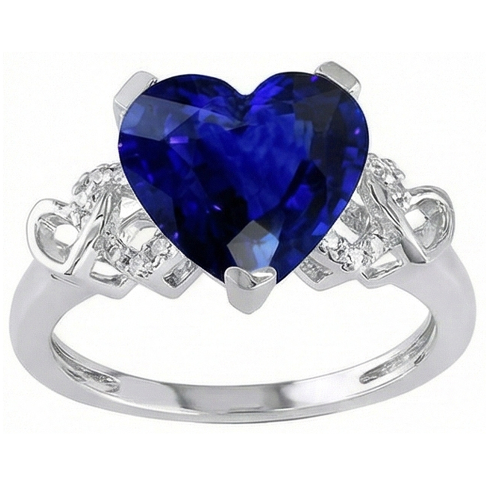 echter round diamant 3.50Karat ring Seitenansicht