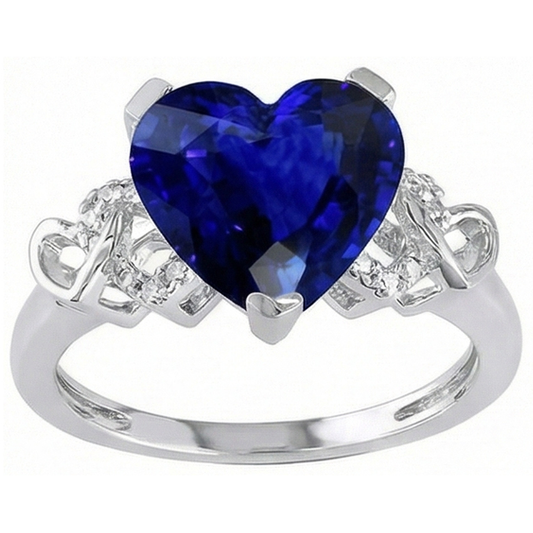 echter round diamant 3.50Karat ring Seitenansicht
