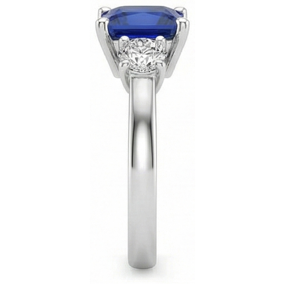 echter round diamant 5.50Karat ring Profilansicht