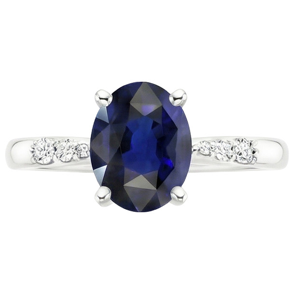 echter oval diamant 3.50Karat ring auf Weiß