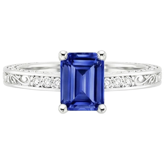 echter round diamant 3.50Karat ring Profilansicht