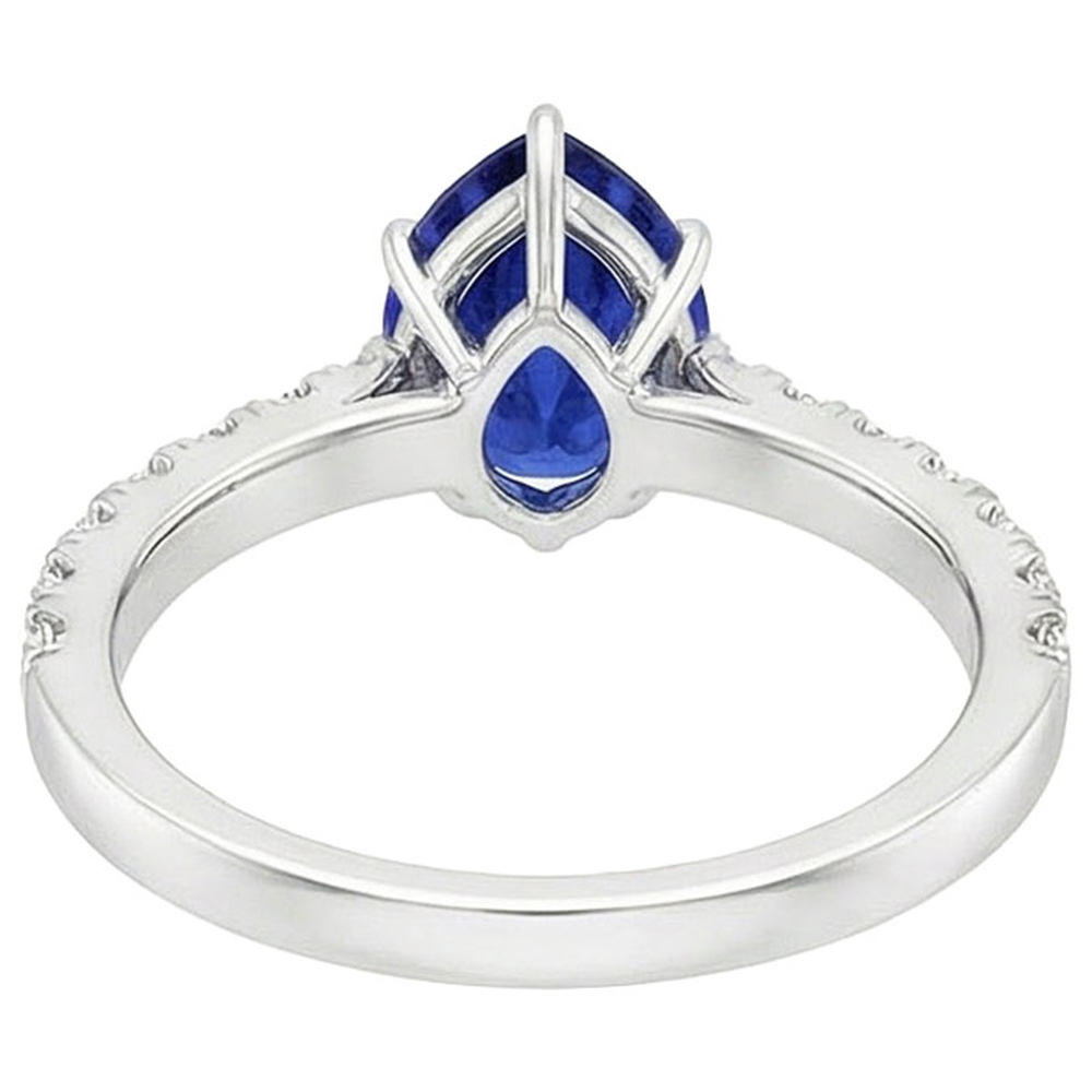 echter round diamant 5.50Karat ring Seitenansicht