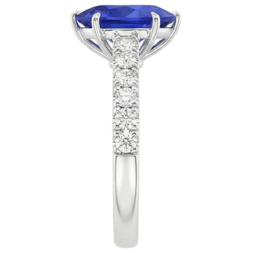 echter round diamant 5.50Karat ring auf Weiß