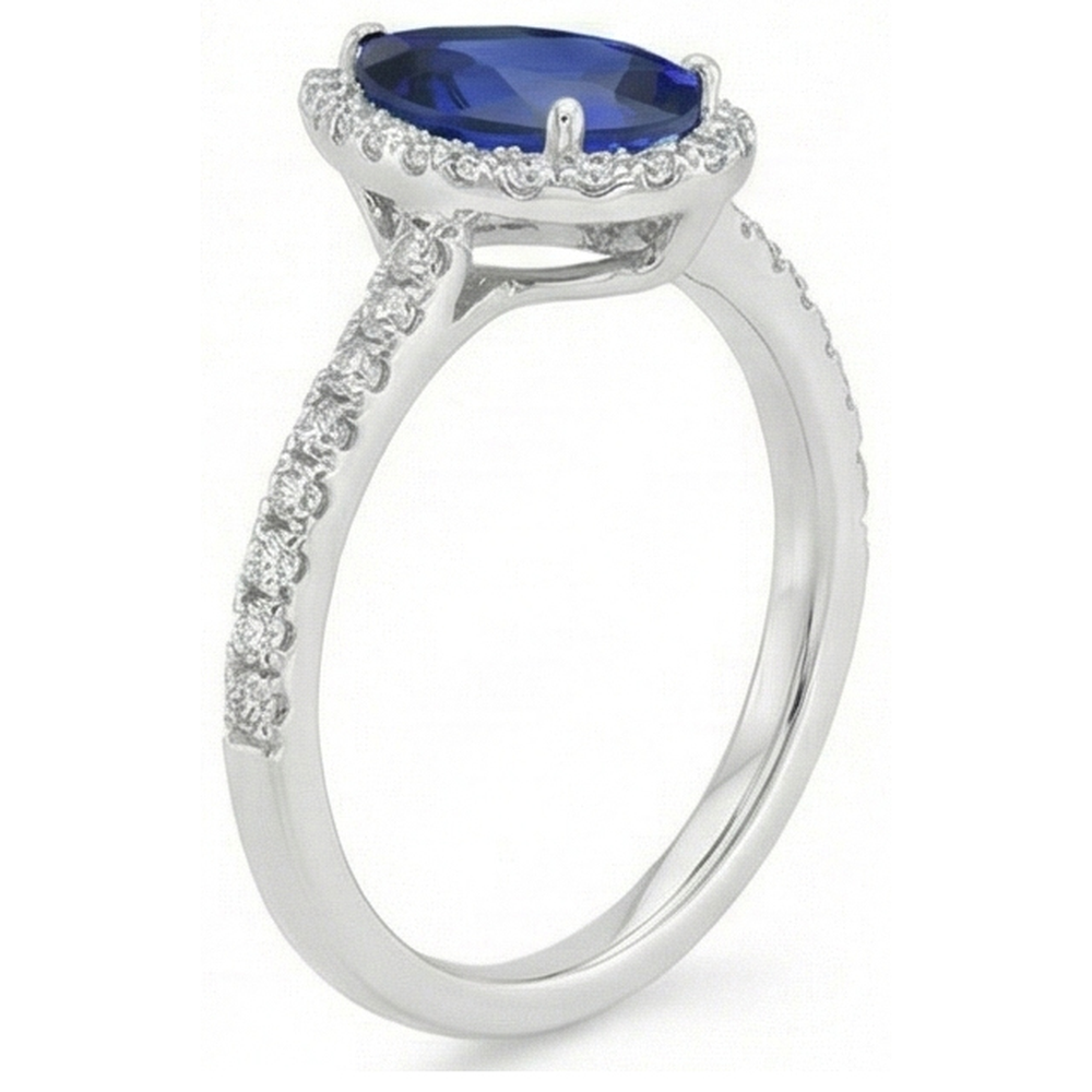 echter round diamant 3.50Karat ring Draufsicht