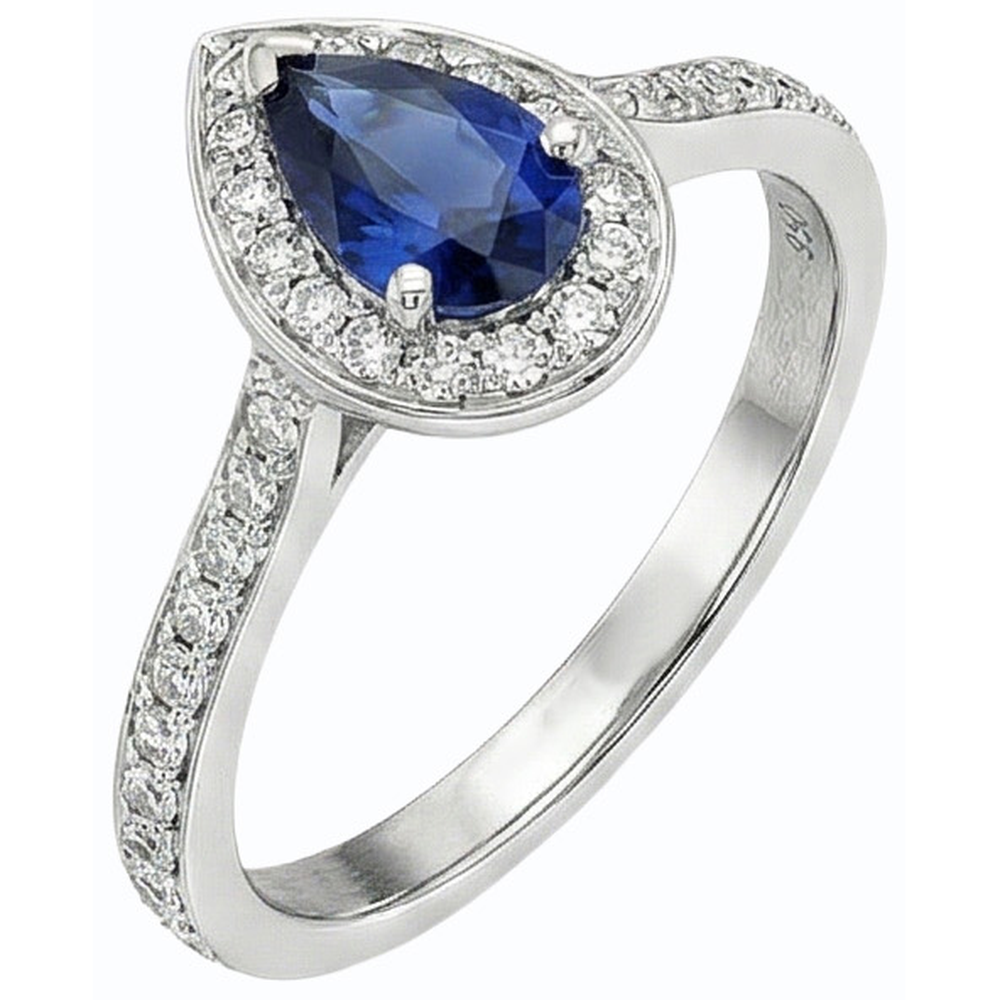 echter round diamant 4Karat ring Profilansicht