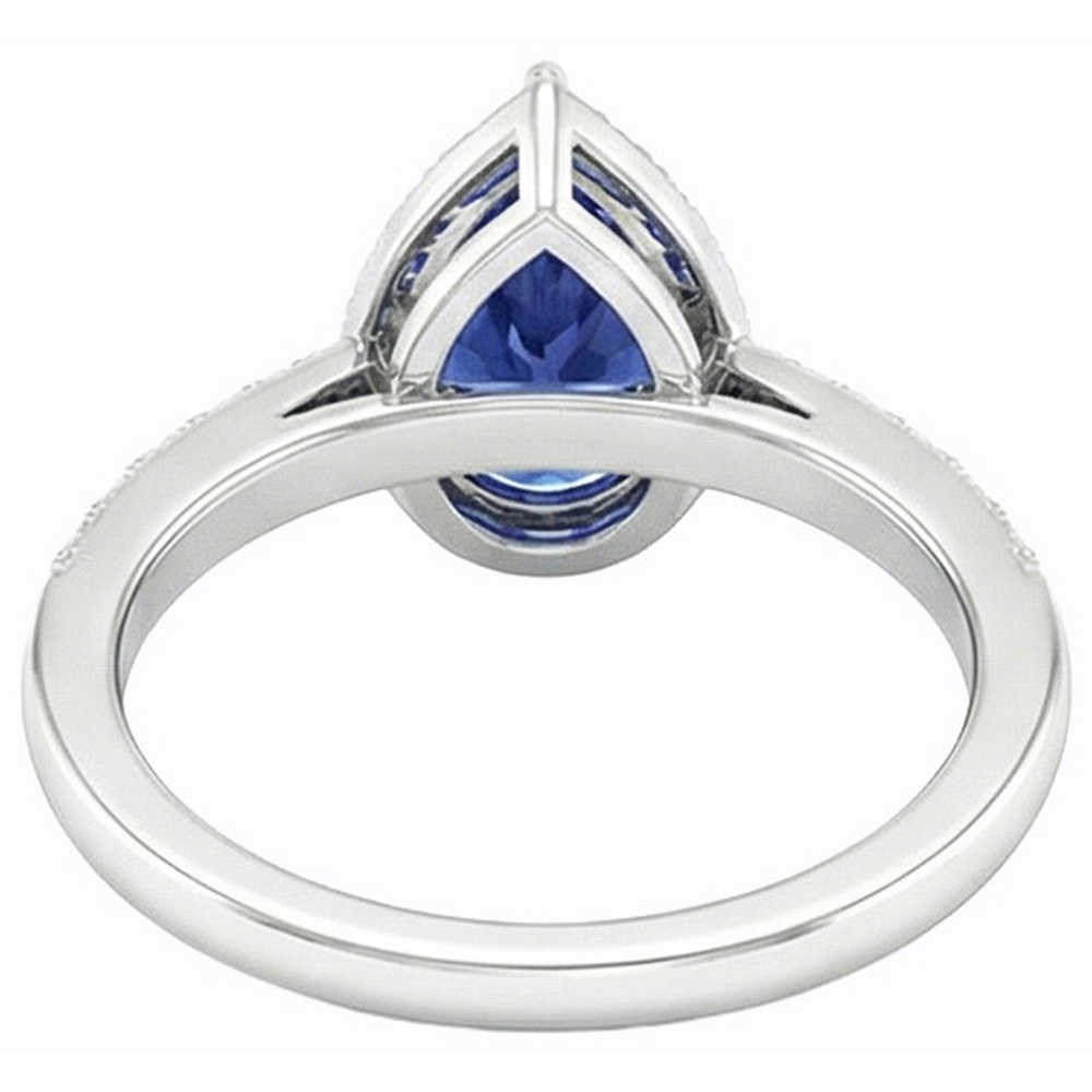 echter round diamant 3Karat ring Seitenansicht