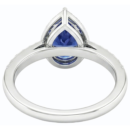 echter round diamant 3Karat ring Seitenansicht