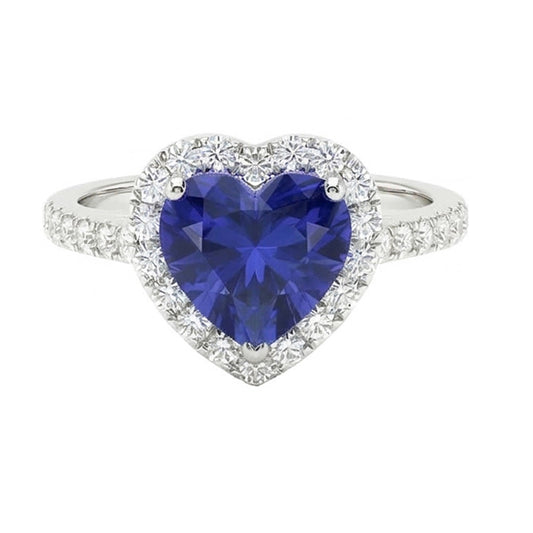 echter round diamant 3.50Karat ring Vorderansicht