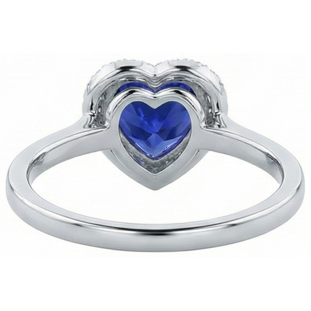 echter round diamant 4Karat ring auf Weiß