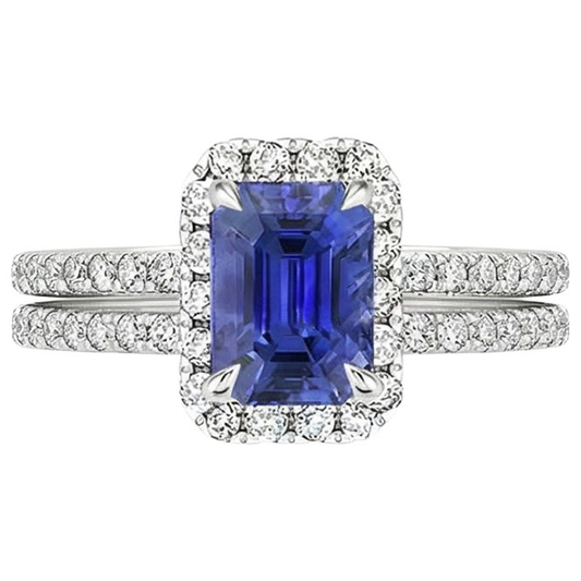 echter round diamant 5Karat ring Draufsicht