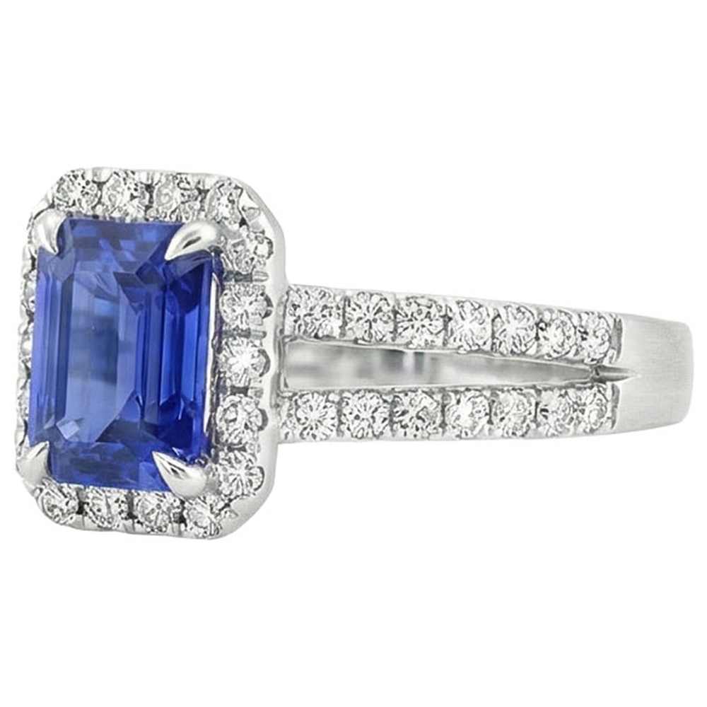 echter round diamant 5Karat ring Profilansicht