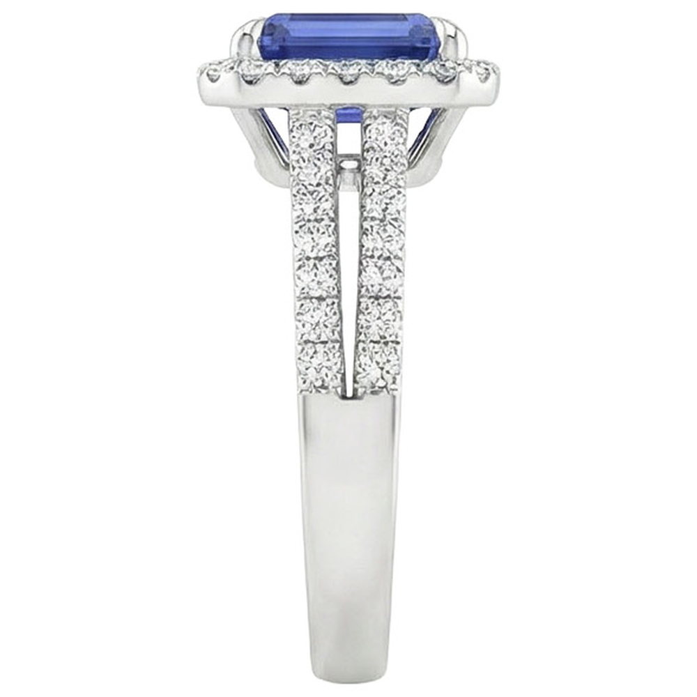 echter round diamant 5Karat ring auf Weiß