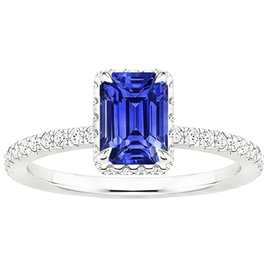 echter round diamant 4.25Karat ring Draufsicht