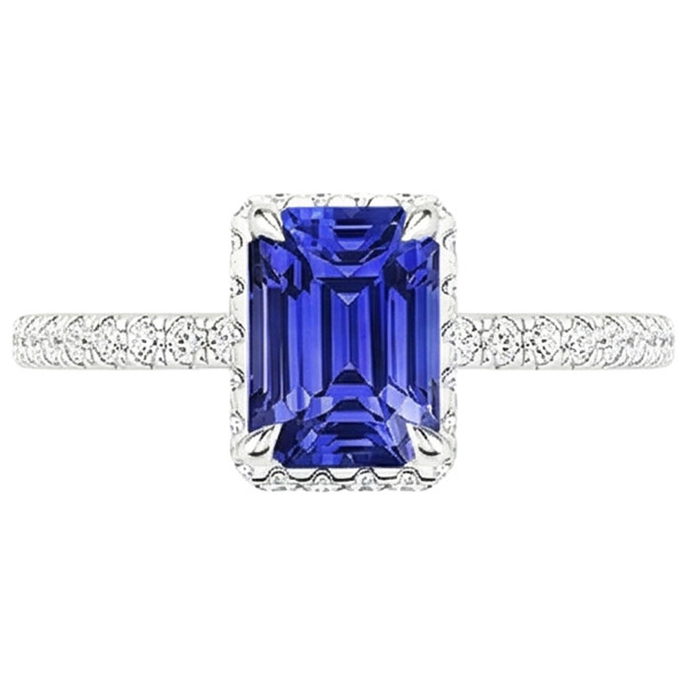 echter round diamant 4.25Karat ring auf Weiß