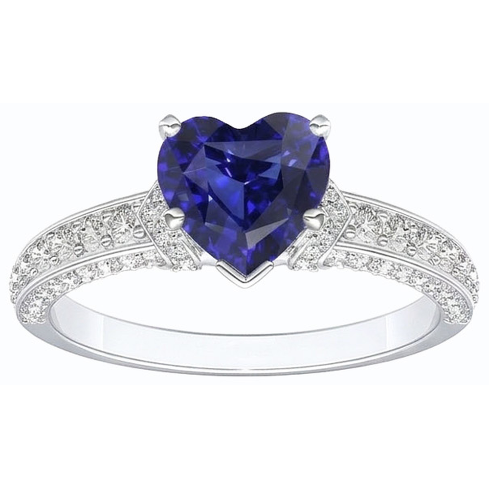echter round diamant 3.50Karat ring Detailansicht