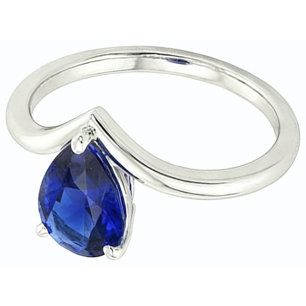 echter pear diamant 2.50Karat ring Draufsicht