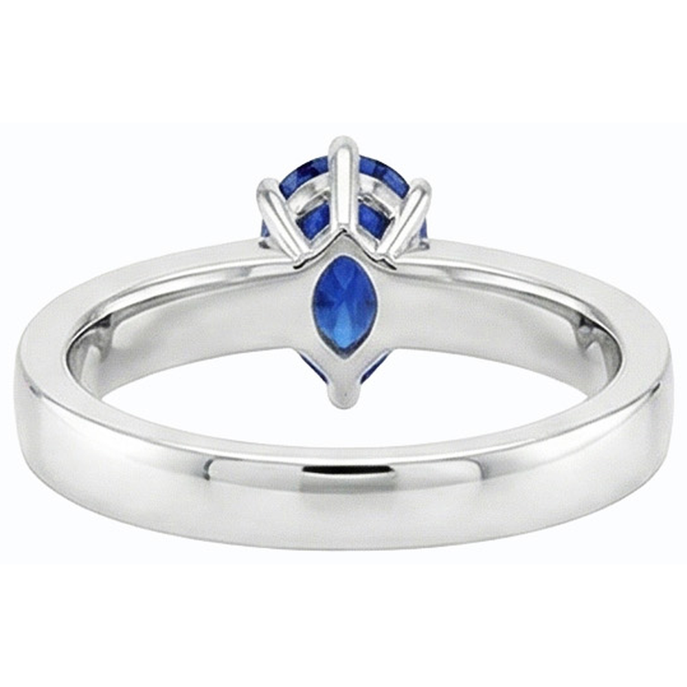 echter pear diamant 1Karat ring Detailansicht