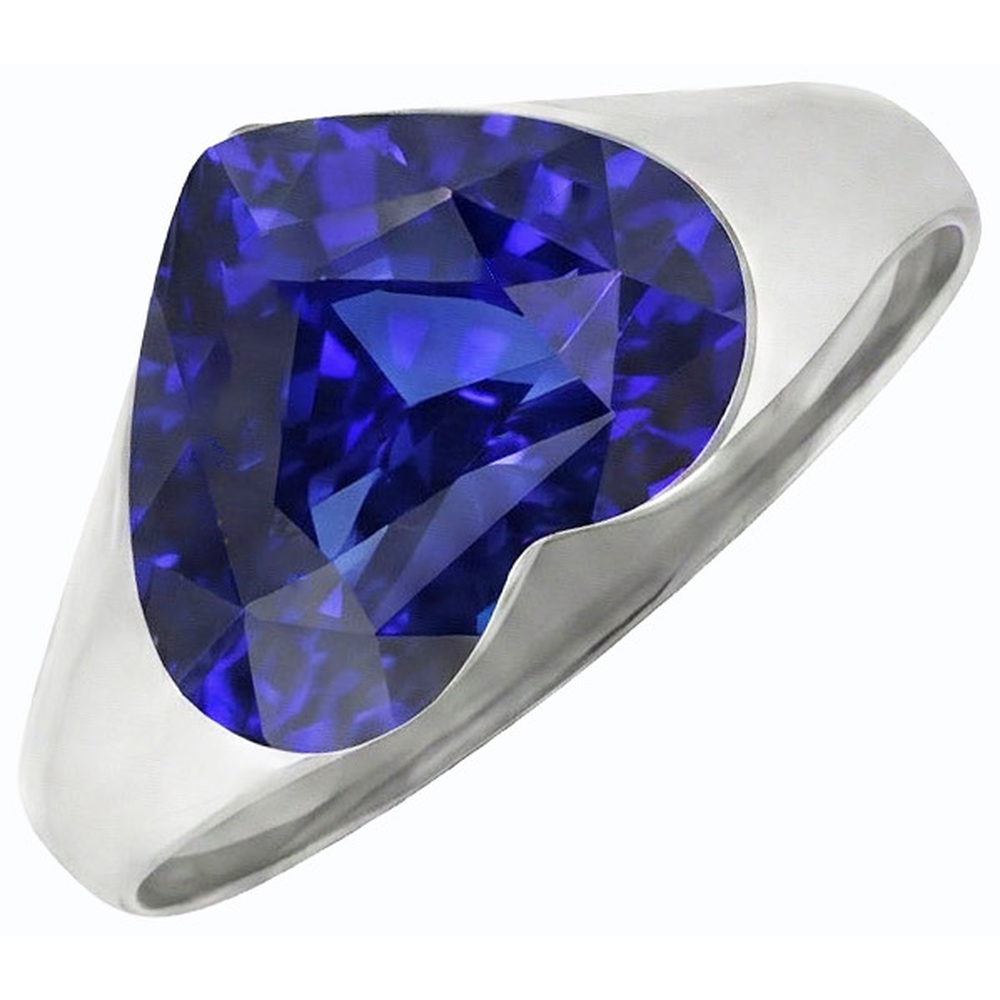 echter heart diamant 3Karat ring Detailansicht