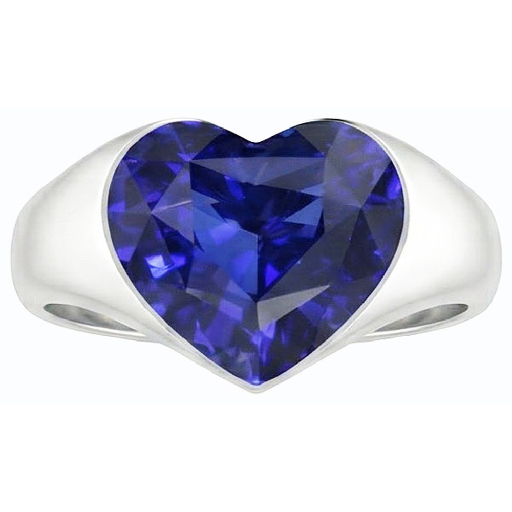 echter heart diamant 3Karat ring Seitenansicht